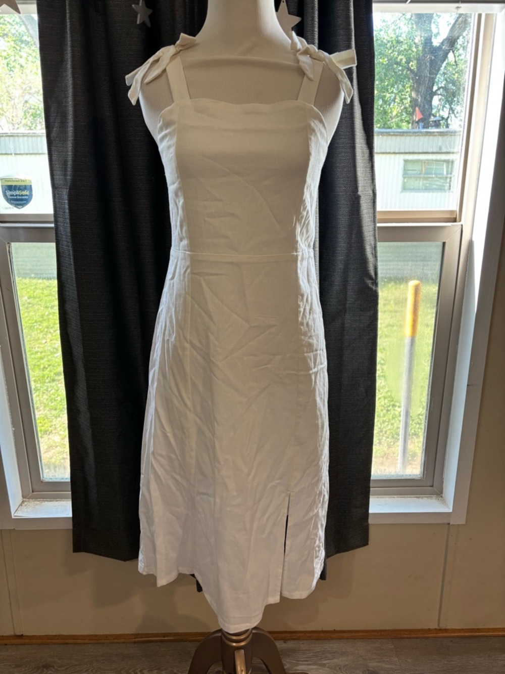 GB girls White Tie-Shoulder Sundress